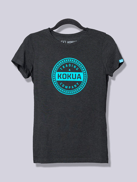 Women's Kokua Circle Blue on Vintage Black