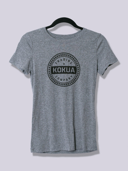 Women's Kokua Circle Black on Premium Heather