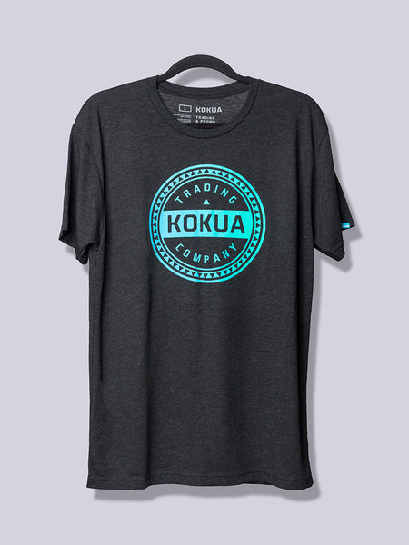 Men's Kokua Circle Blue / Teal Blend on Vintage Black